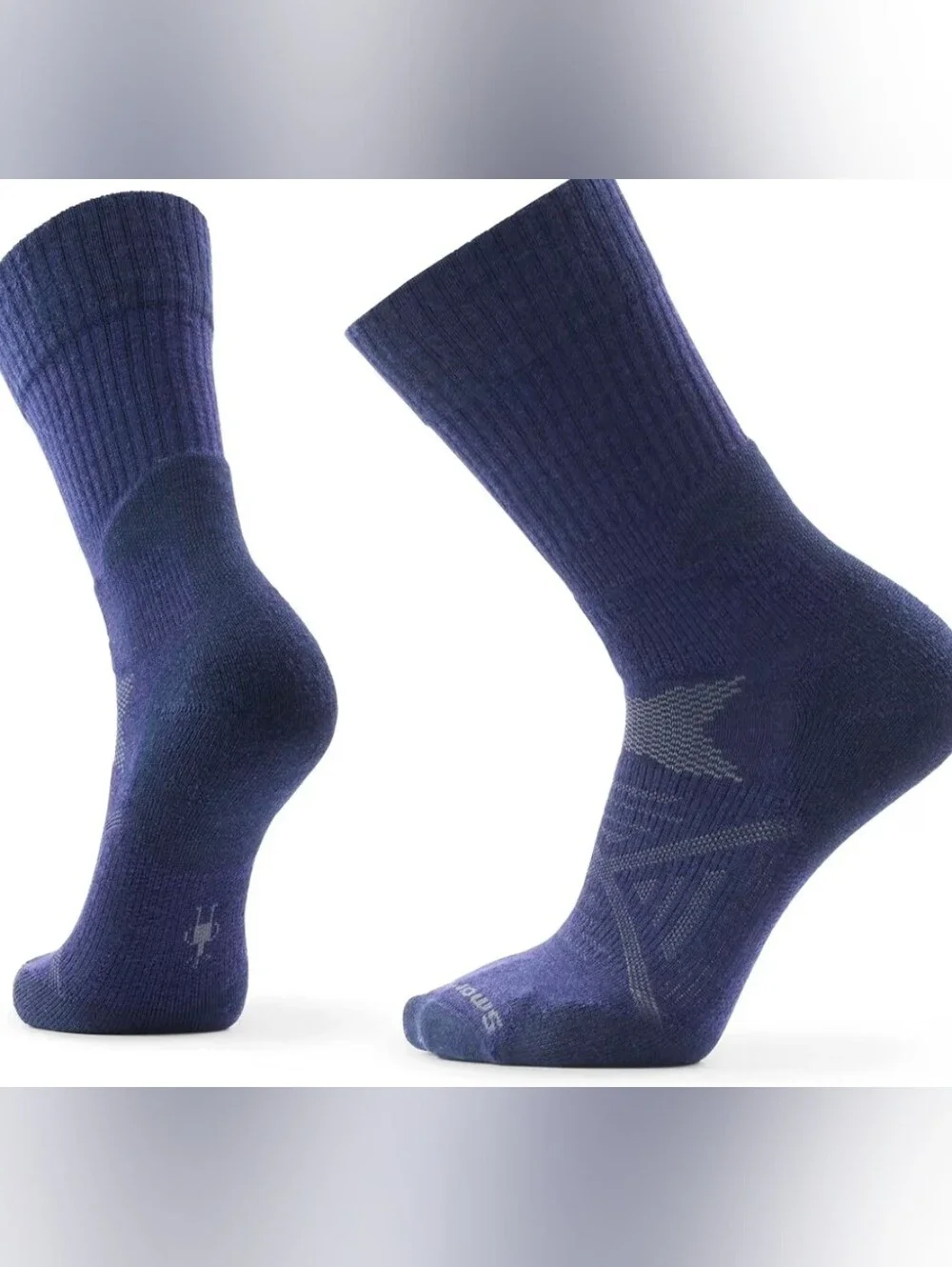 NWT Unisex Smartwool Tall Crew Light Cushion  Socks Merino Navy Size Large New